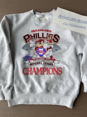 Vintage 1993 Philadelphia Phillies Looney Tunes Sweatshirt, MLB Phillies Shirt